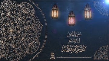 سورة النصر للقارئ الشيخ م  حسن فلاته