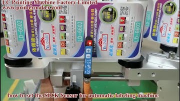 how to use the SICK Sensor for automatic labeling machine