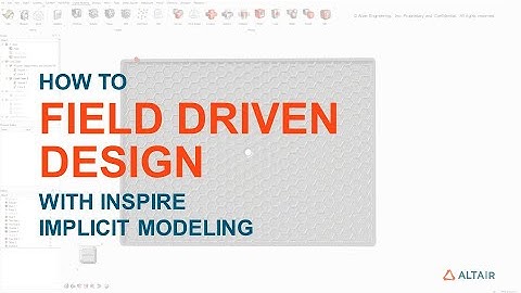 Field Driven Design in Inspire Implicit Modeling