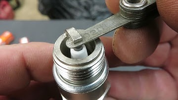 how to gap a spark plug and tools