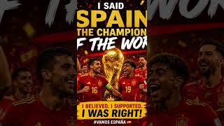this is just how I see it Spain the world champions #worldchampions #worldchamps