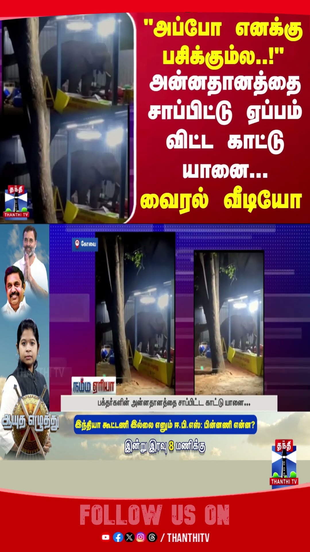 KOVAI || ELEPHANT || FOOD || VIRAL VIDEO ||