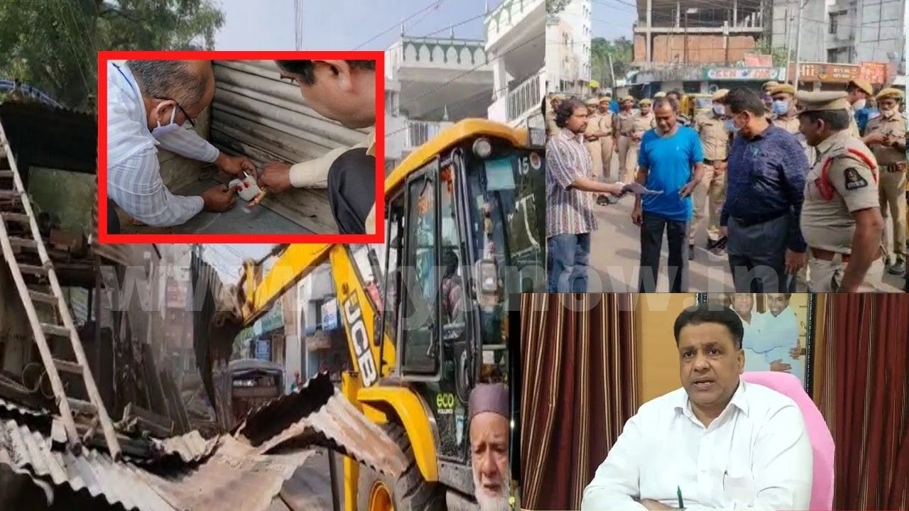 🔴 Illegal Encroachment on Nampally Waqf Land removed by Waqf Board | HYDNOW | 06-11-2021