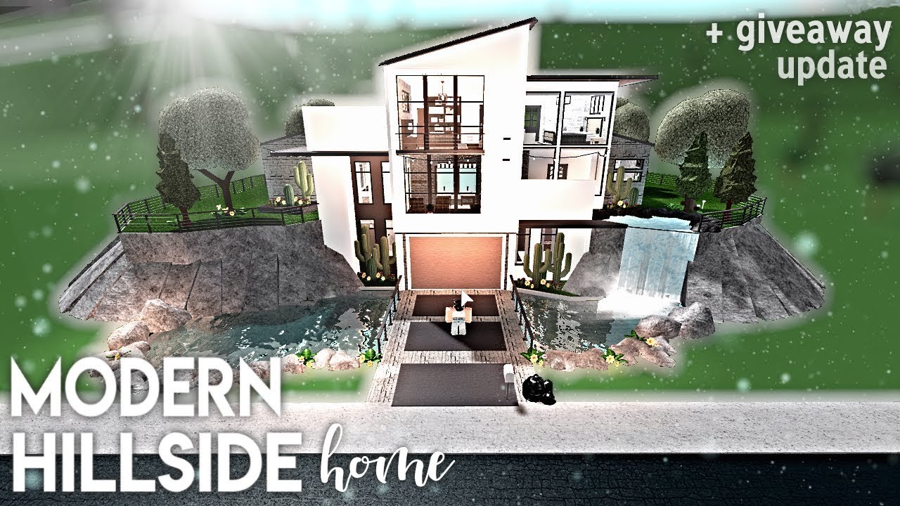 Bloxburg Modern Hillside Mansion