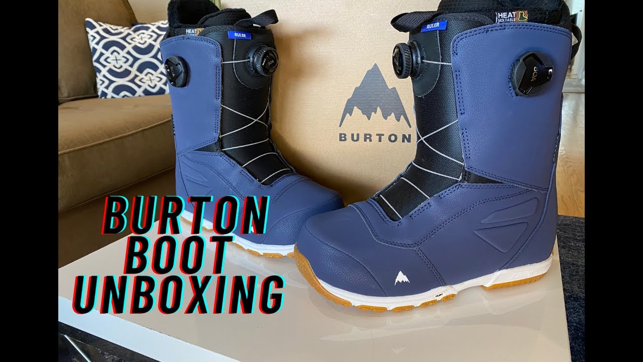 Burton Ruler BOA Snowboard Boot Unboxing YouTube