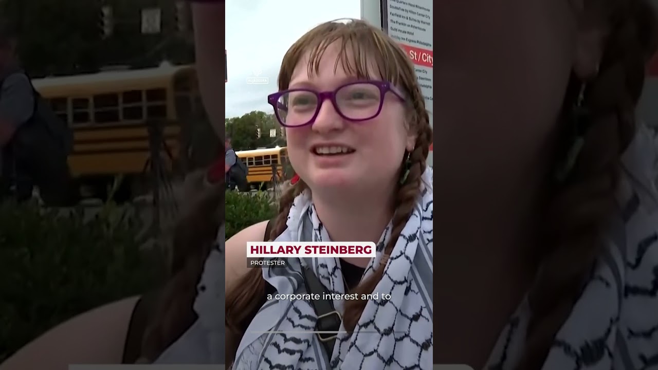 Pro-Palestine protesters demonstrate outside Ed Sheeran concert | AJ #shorts