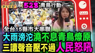 528青鳥行動 15縣市大串聯 大雨滂沱澆不息青鳥燎原 三讀聲音壓不過人民怒吼｜20240528｜