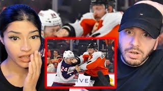 Brits React to Top 10 NHL Fights Of All Time