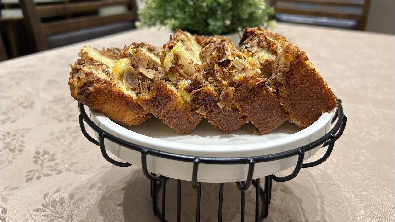 كيكة التفاح اللذيذه 👌🏻