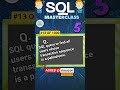 SQL Masterclass #13 find all users whose transaction sequence is a palindrome #sql #sqlinterview #sq