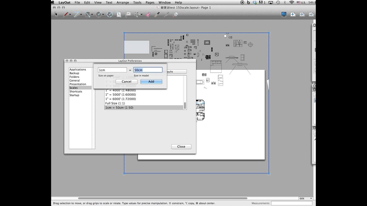 where to print to scale from sketchup