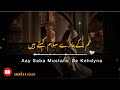 Aay Saba Mustafaﷺ Se Kehdyna || heart touching naat ❤️ | [slow + reverb] + lyrics