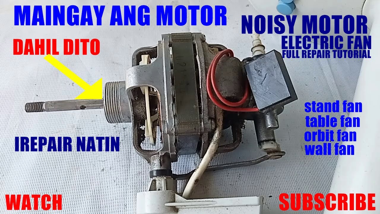 Maingay na motor ng electric fan.Kayang irepair yan.Noisy. 
