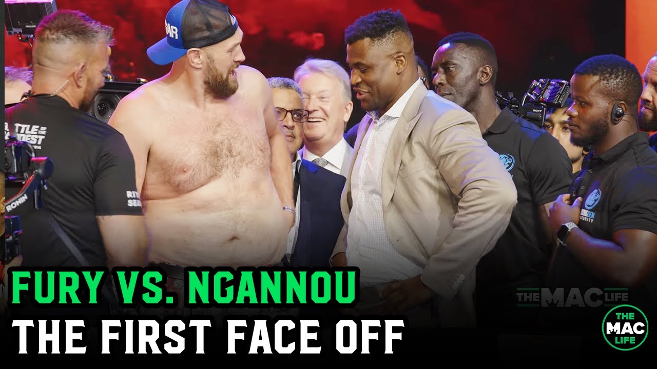 Tyson Fury vs Francis Ngannou Battle of the Baddest Press Conference r/MMA