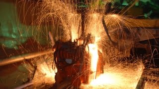 Steel rail flash butt welding and testing