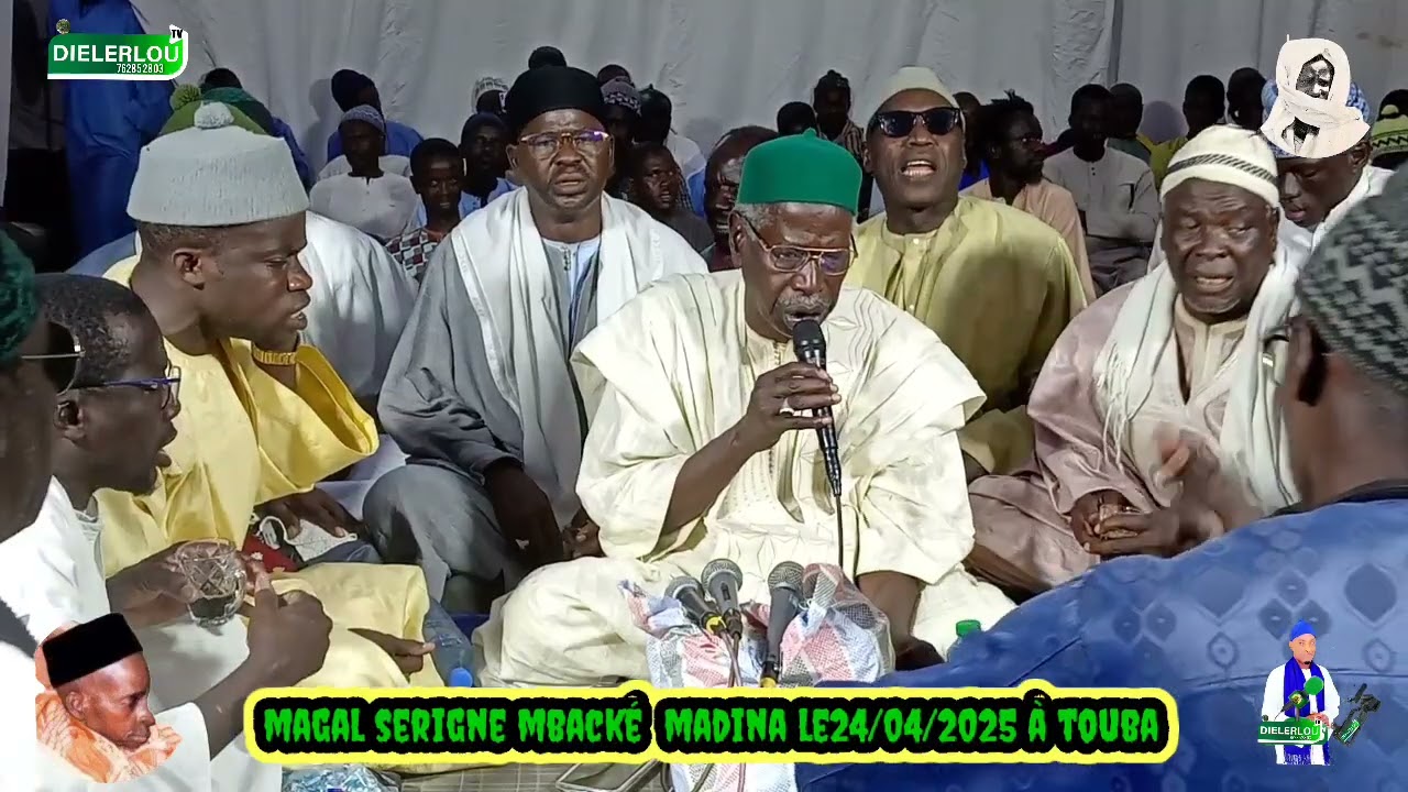 magal Serigne mbacké madina le 24/04/2025 à Touba AK Serigne fallou Ndiaye  khassida