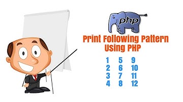 PHP Logical Programs for Interviews | Printing Number Pattern Using PHP