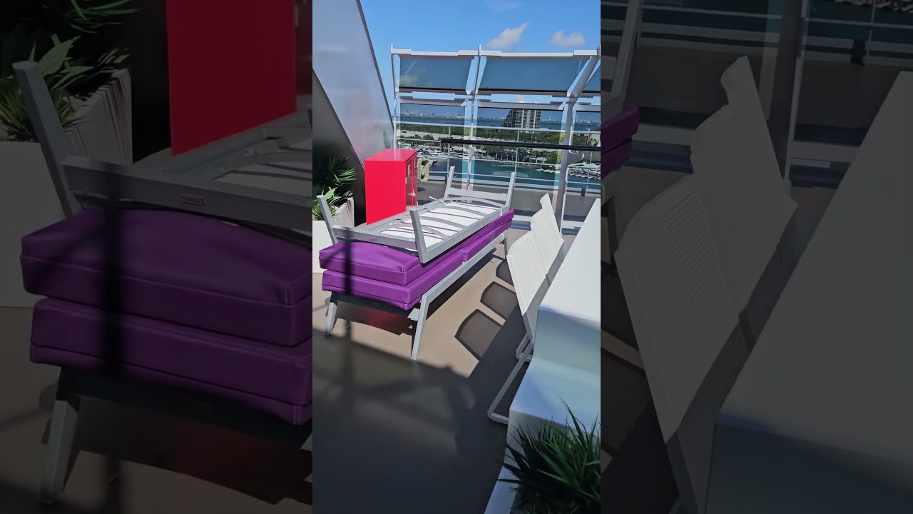 Brilliant Lady Massive Suite Balcony #escapesandgetaways #travel #brilliantlady #virginvoyages