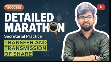 Transfer & Transmission of Shares | Class 12 Secretarial Practice GSEB |SHYAM LAHOTY