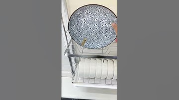 Kệ góc hẹp nhà bếp đựng chén đĩa #giadung #sieugiadung #kenhabep #kedantuong #kechendia