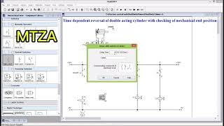 Electro pneumatic circuit with Delay on timer