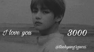 BTS || kim taehyung FMV ( I love you 3000 by Stephanie poetri ) read the description box