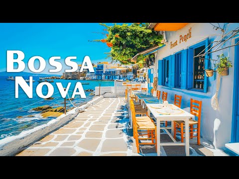 Bossa Nova Jazz - Seaside Cafe Jazz & Happy Bacground Music with Ocean Wave Sound to Work, Relax