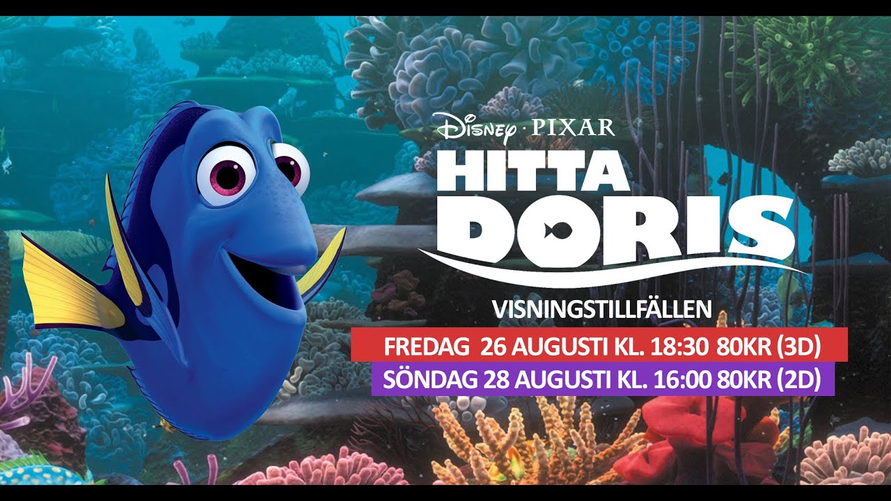 Hitta Doris (2D & 3D Svenskt Tal) 26 & 28 Augusti - YouTube