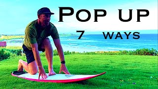 Different Pop Up For Beginner To Intermediate Surfers | Common Pop Up Techniques | Pop Up Cheat