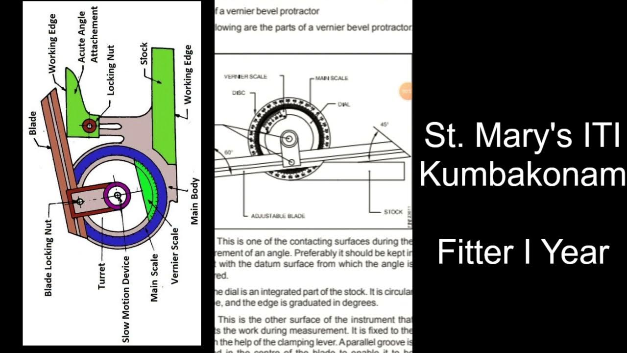Vernier bevel protractor in Tamil YouTube