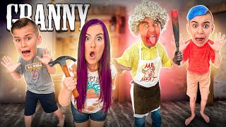 MR MEAT IS GRANNY in Real Life! Granny mod series ending (FUNhouse Family) GAME OVER!