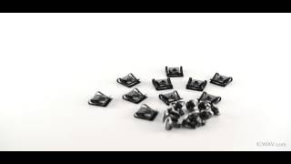 Kiwav- Quick Release Fairing Fasteners Clip On Black 14Mm