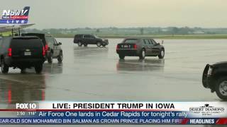 WATCH: President Trump Lands in Cedar Rapids, Iowa For Rally (FNN)