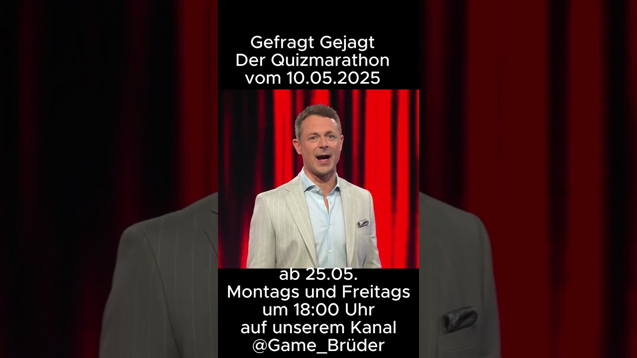 Gefragt Gejagt der Quizmarathon 2025