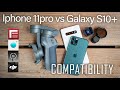 DJI Osmo Mobile 3 with Apple Iphone 11 pro vs Android Samsung Galaxy S10 plus  Filmic Pro, Moment