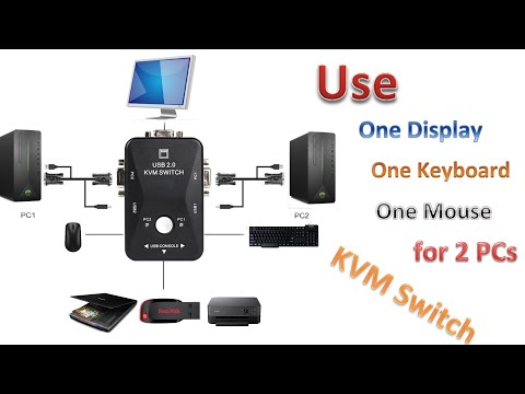 HOW TO CONNECT 2 COMPUTERS IN 1 MONITOR || KVM SWITCH