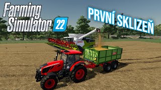 PRVNÍ SKLIZEŇ! | Farming Simulator 22 #01