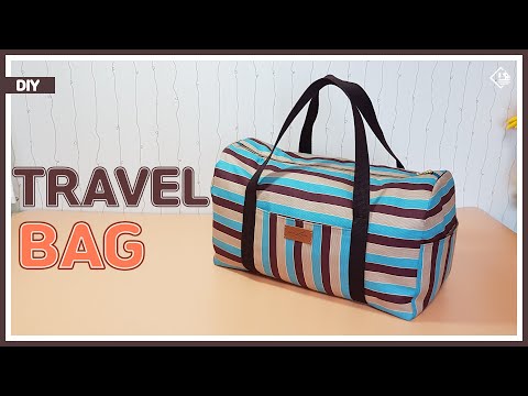 DIY/ BIG BOSTON BAG/ TRAVEL BAG/ WEEKEND BAG/ 빅사이즈 보스턴백 만들기/ 여행가방만들기/ sewing/ tutorial [Tendersmile]