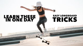 5 EASY Boneless Variation Tricks for Beginner Longboarders