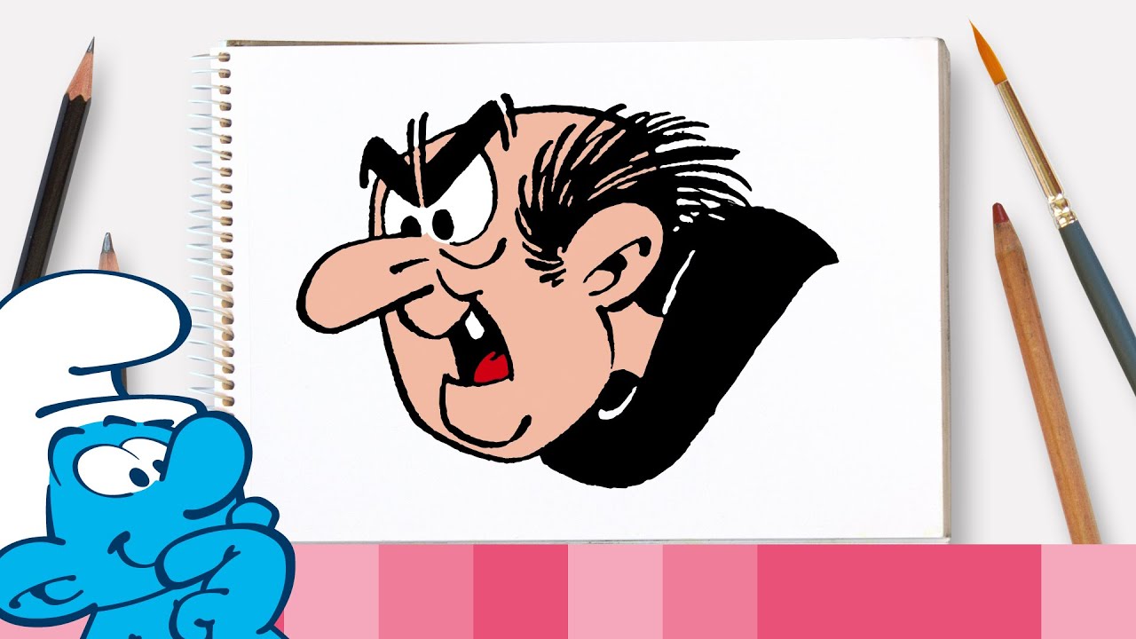 Como desenhar a Gargamel • Os Smurfs - YouTube
