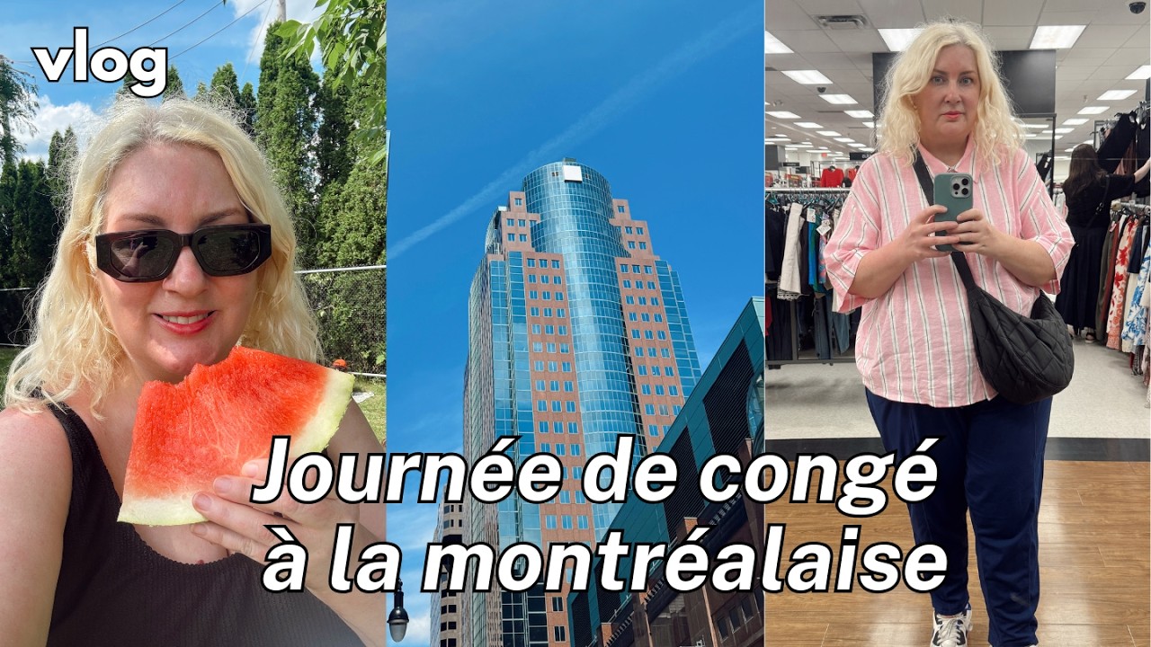Journée de congé à la Montréalaise - shopping, architecture, sortie entre amis à la piscine - VLOG