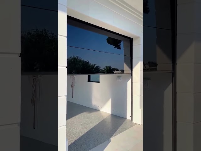 Black Glass Garage Door