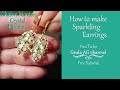 Crystal Bicones Earrings DIY How to make Sparkling Beads Earrings