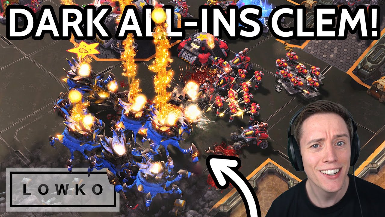 StarCraft 2: Dark's QUEEN ALL-IN vs Clem! (ESL Finals)