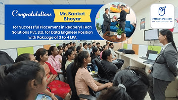 Congratulations Mr. Sanket for successful placement in Redberyl Tech Solutions frm #puneripattern