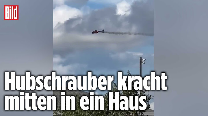 Rettungshubschrauber beim Absturz gefilmt