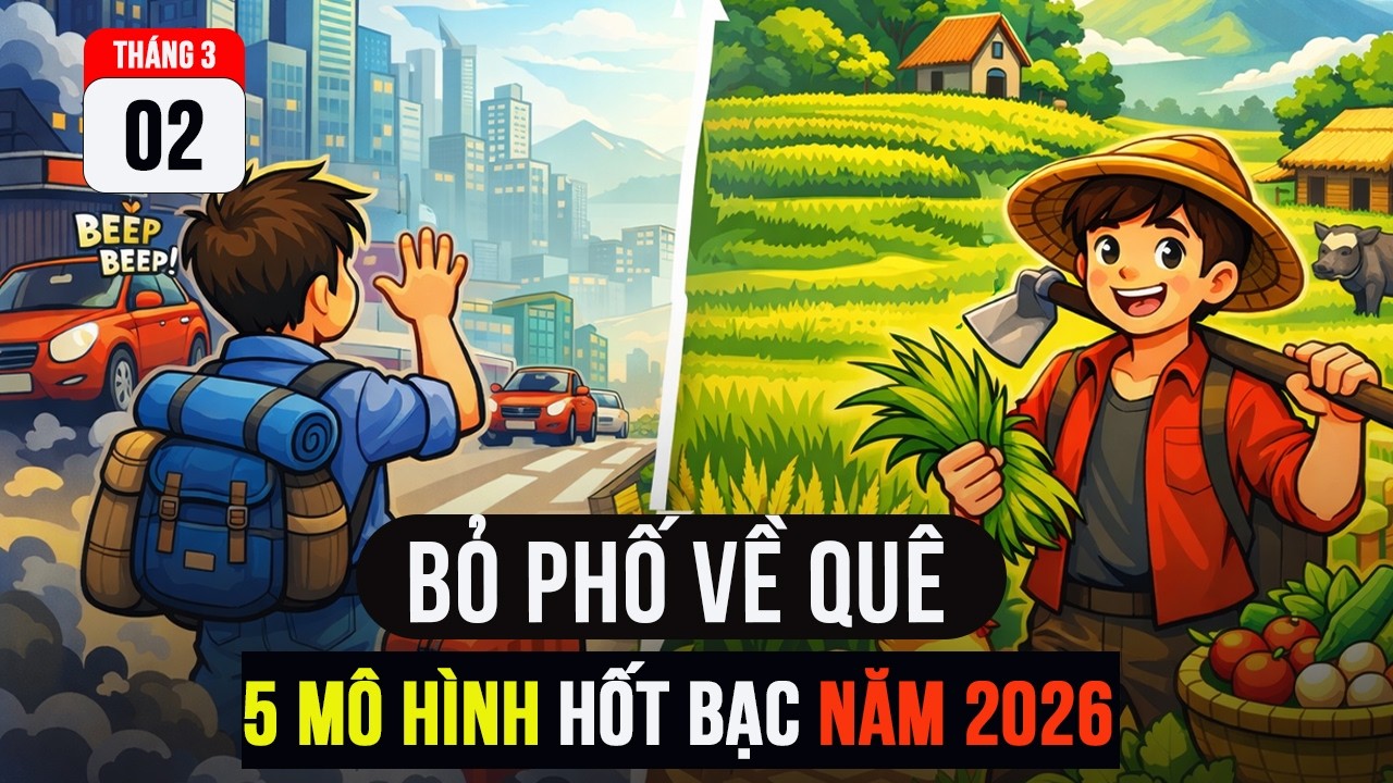 Tại Sao Trào Lưu Bỏ Phố Về Quê đang Bùng Nổ ? 5 Mô Hình Kính Tế Hốt Bạc Cho Người Về Quê Lập Nghiệp