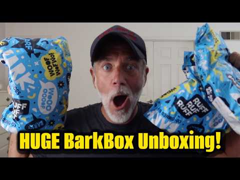 MASSIVE BARKBOX HAUL WITH THE PUPS! 3 Months of BarkBox Catchup!