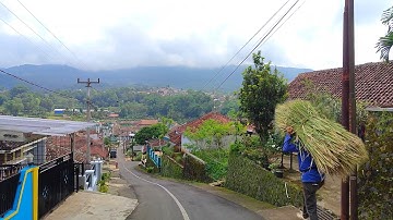 Wow‼️Perkampungan terpencil  padat penduduk super indah dibawah kaki gunung Bitung #suasanapedesaan