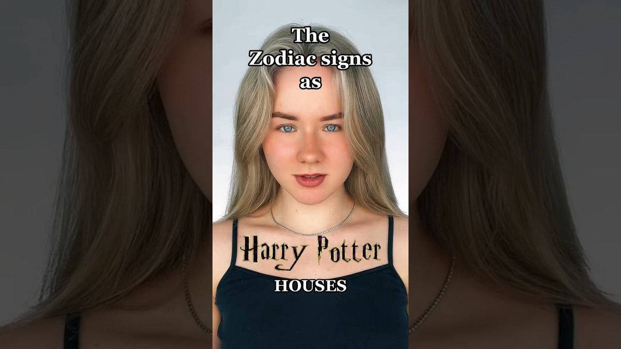 Zodiac signs as hogwarts houses from Harry Potter! 🦁🐍🦨🦅 Comment your house! #harrypotter